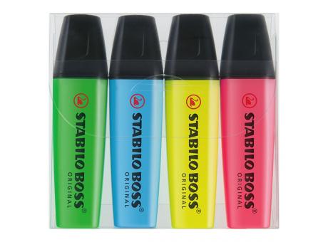 Product image STABILO BOSS ORIGINAL 4er-Set Leuchtmarkierer Werbeartikel