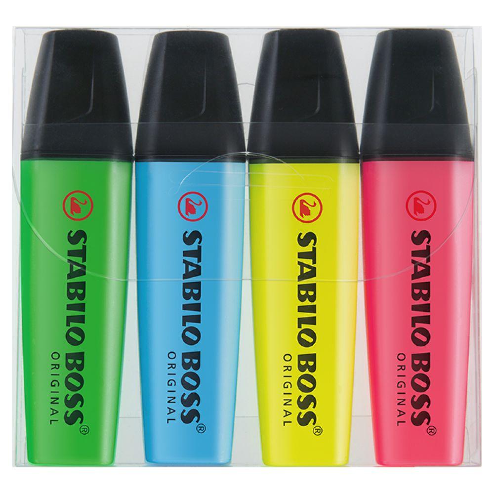 Product image STABILO BOSS ORIGINAL 4er-Set Leuchtmarkierer Werbeartikel
