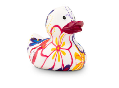 Werbeente Bea Blütenkleid, ca. 8 cm Werbeartikel