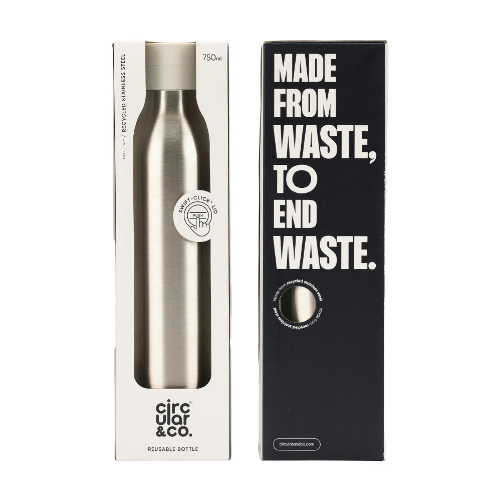 Circular&Co Recycled Stainless Steel Bottle 750 ml Werbeartikel