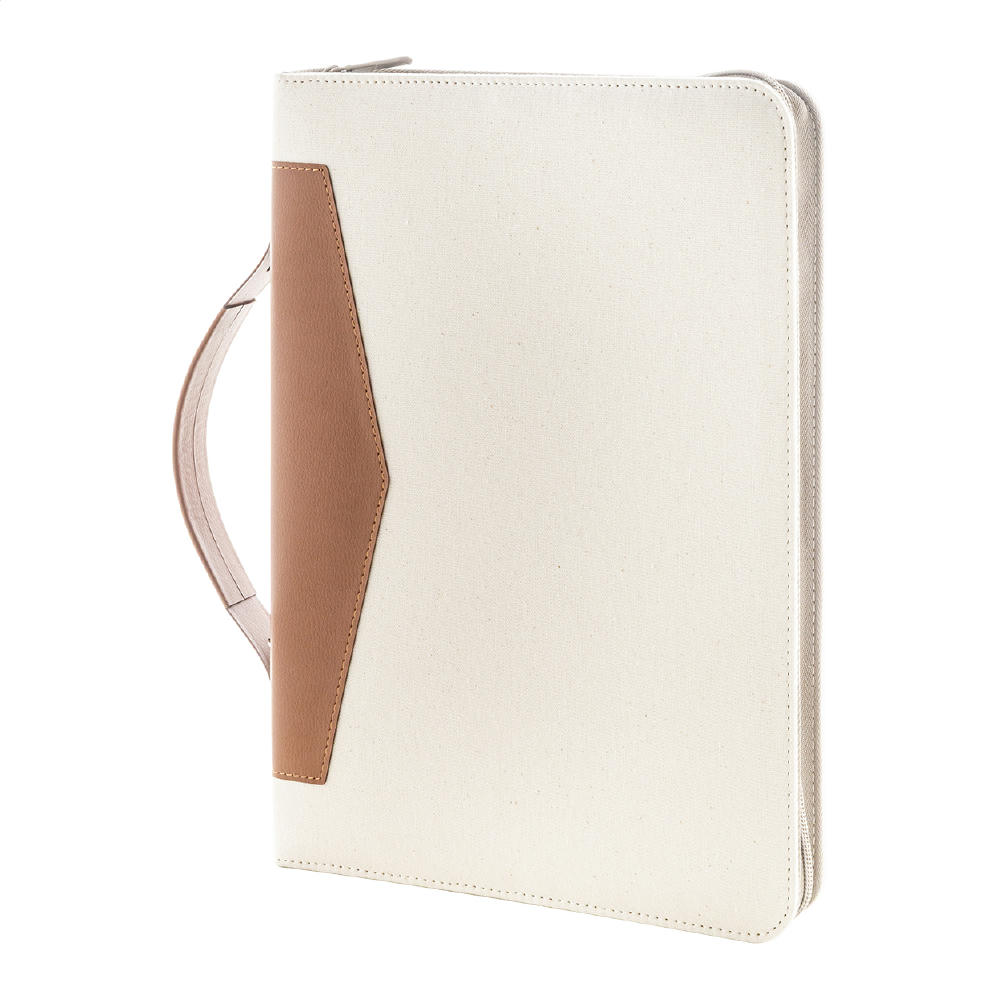 Product image Dokumentenmappe aus recyceltem Canvas Carbasa Zip Werbeartikel