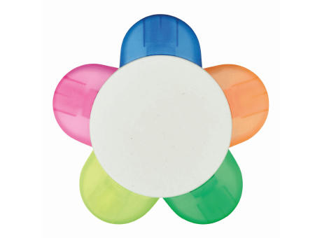 FLOWER - Blumenförmiger Textmarker Werbeartikel
