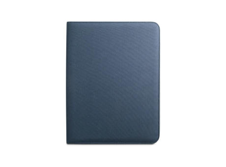 EMERGE FOLDER. A4 Mappe aus recyceltem Polyester (100% rPET) 300D mit Reißverschluss Werbeartikel