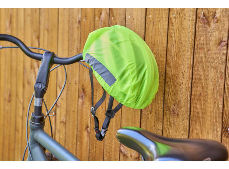Fahrradhelmabdeckung aus Polyester Horst Werbeartikel