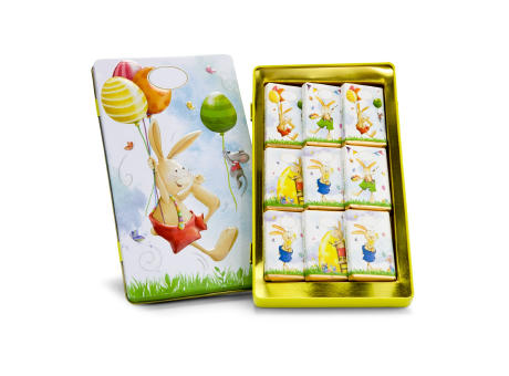 Geschenkartikel / Präsentartikel: Schokoladendose Ostergrüße Werbeartikel