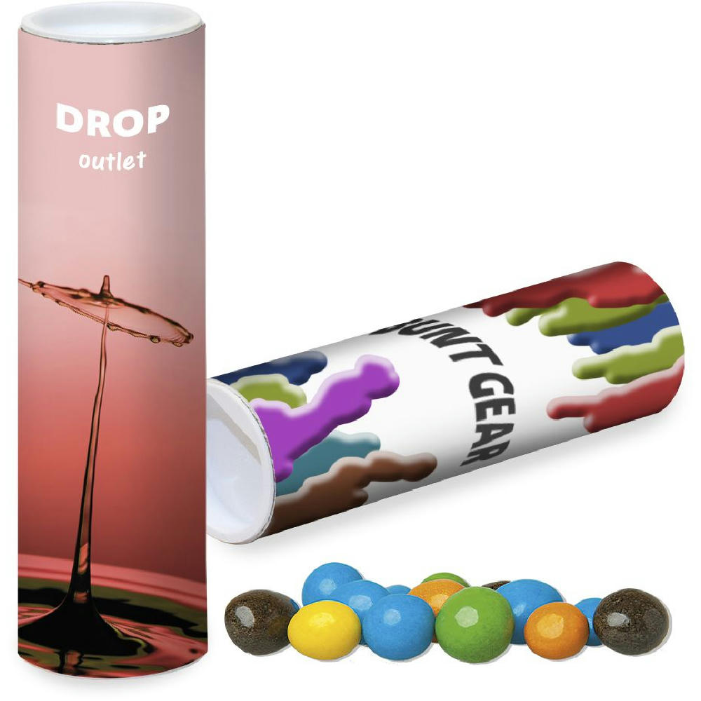 Product image Bunte Schoko Erdnüsse, ca. 30g, Papprolle Werbeartikel