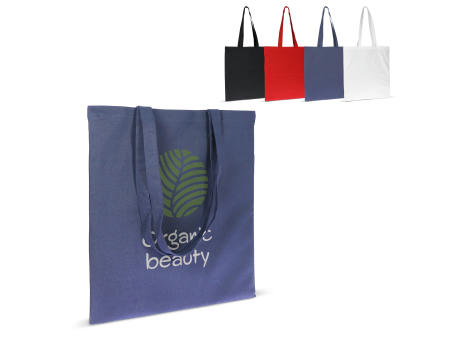 Tasche Bio-Baumwolle Farbe lang 140g/m² 38x42 cm Werbeartikel
