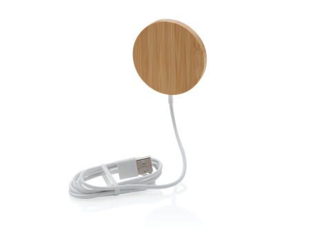 10W Bambus magnetischer Wireless Charger Werbeartikel