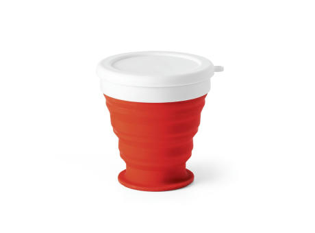 Product image ASTRADA. faltbarer Reisebecher aus Silikon und PP 250 ml bedrucken