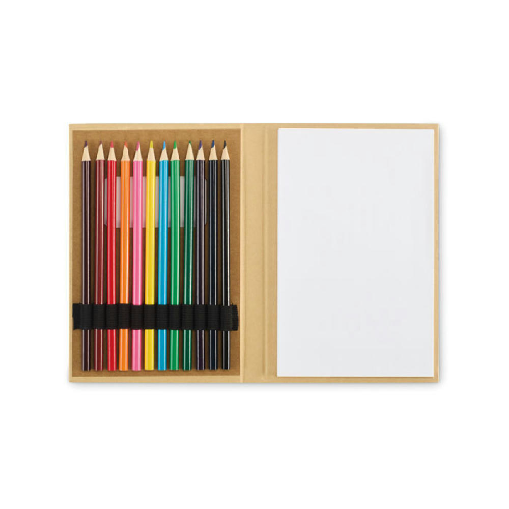 Product image Malset mit 12 Buntstiften Werbeartikel