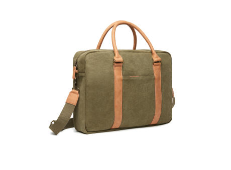 VINGA Bosler Computertasche aus RCS recyceltem Canvas bedrucken