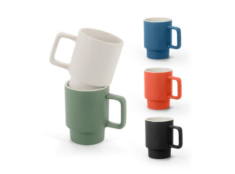 KUERTEN. Keramikbecher mit matter Oberfläche 330 ml Werbeartikel