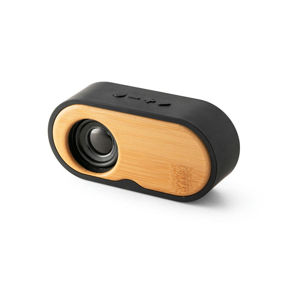 Product image TILLY. Lautsprecher 3W mit 5 Stunden Akkulaufzeit aus Bambus und Recyceltes ABS (100% rABS) Werbeartikel