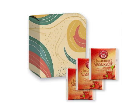 Product image Beuteltee Italienische Süsskirsche, 5 Stück, 12,5g, Faltschachtel Werbeartikel