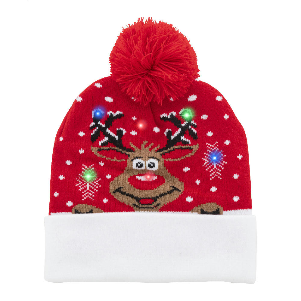 Product image Weihnachts-LED-Wintermütze, Rentier Norrsken Werbeartikel