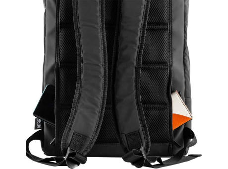 Rollup-Rucksack FLASH-BLACK Werbeartikel