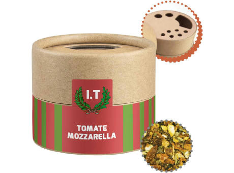 Product image Gewürzmischung Tomate-Mozzarella, ca. 28g, Kraftpapierstreuer Mini Werbeartikel