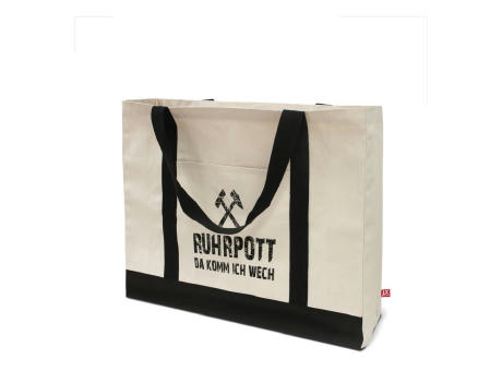 MARBELLA - Große Strandtasche mit Boden- Seitenfalte bedrucken