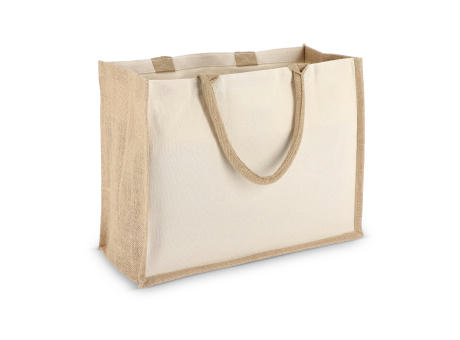 Product image Jute-Baumwolle Tragetasche OEKO-TEX® 42,5 x 19 x 32cm 320g/m² bedrucken