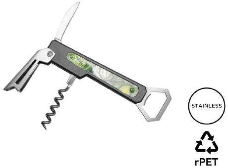 Product image Kombiflaschenöffner ‘Hexagone’, clear Werbeartikel