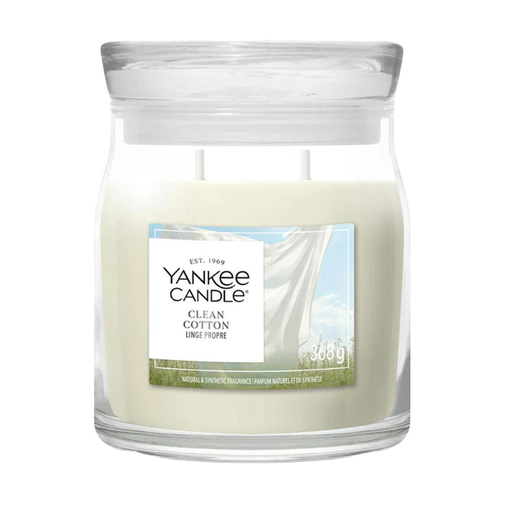 Product image Yankee Candle Clean Cotton Medium Jar Duftkerze Werbeartikel