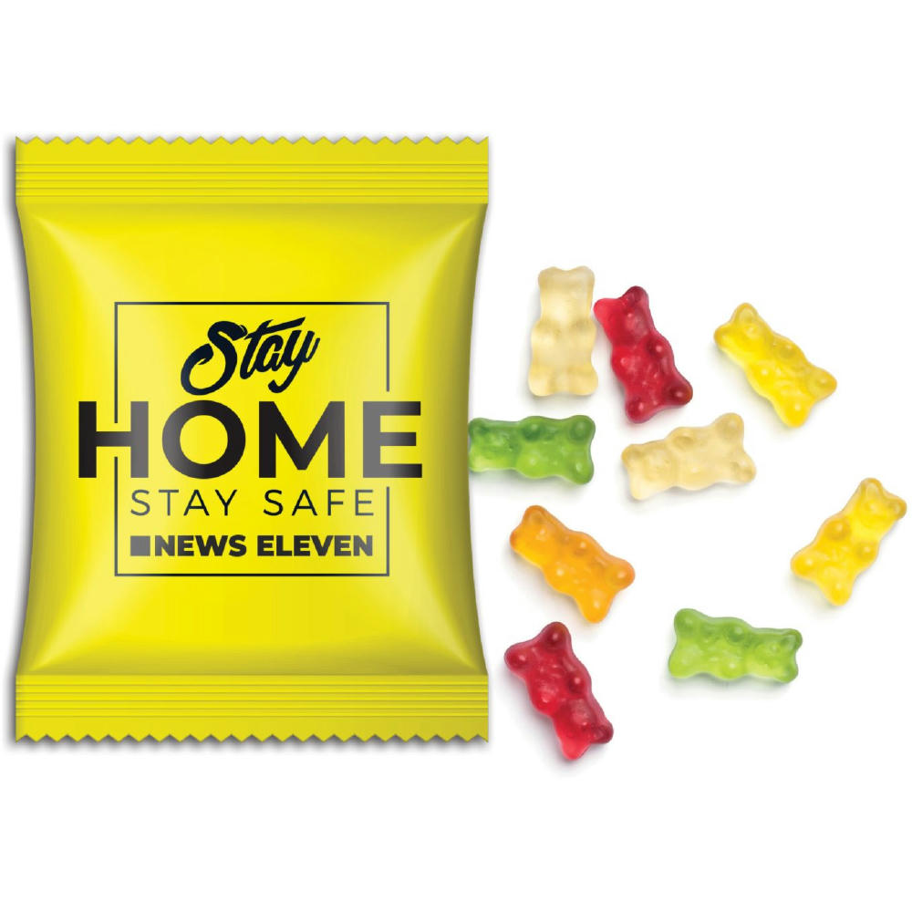 Product image Mini-Gummibärchen vegan im Werbetütchen Werbeartikel