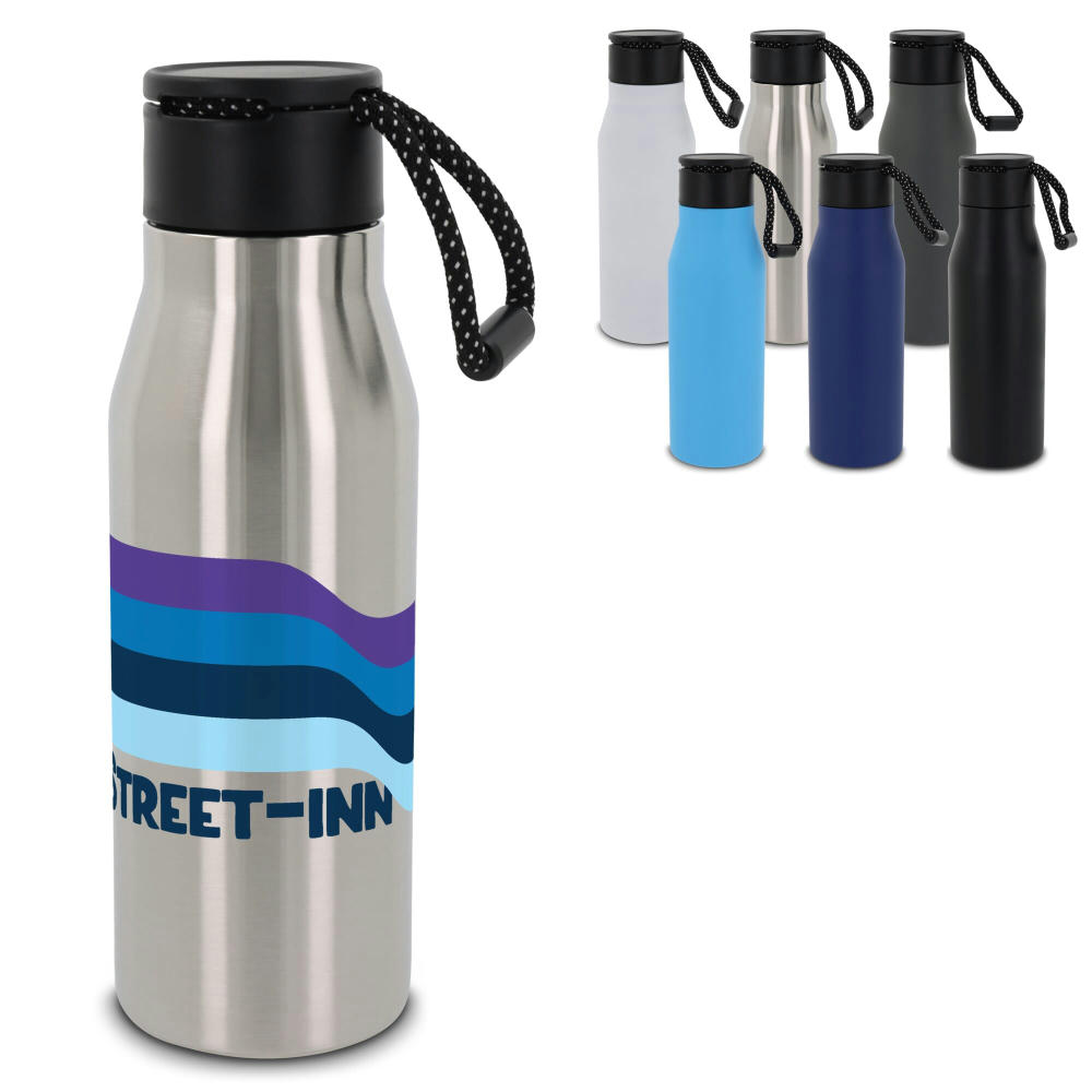 Product image Isolierflasche mit Trageschlaufe 600ml Werbeartikel