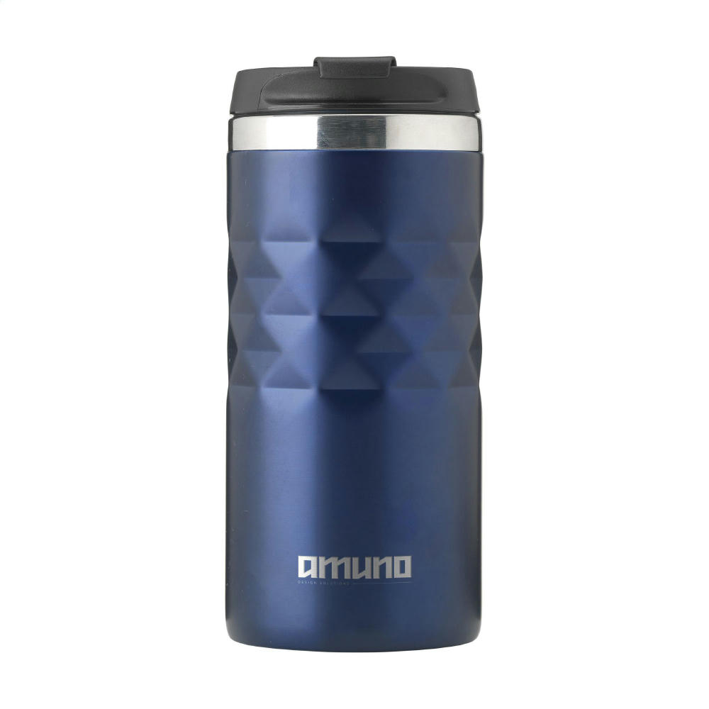 Geometric Mug RCS Recycled Steel 280 ml Thermobecher Werbeartikel