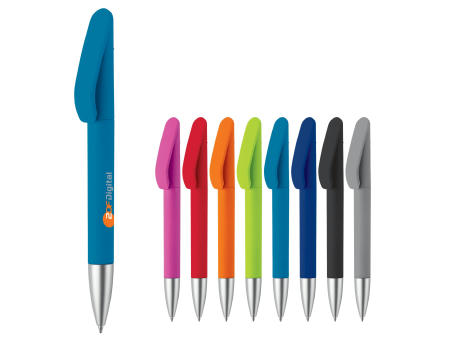 Kugelschreiber Slash soft touch R-ABS bedrucken