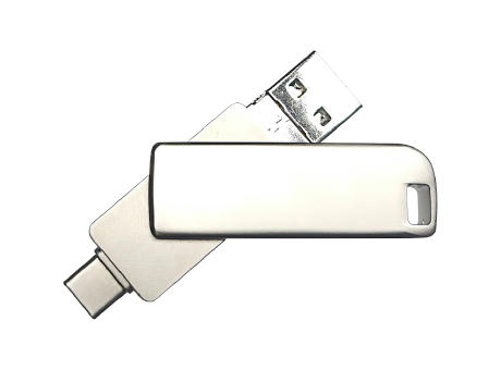 Product image USB-Stick 4in1 OTG 08 USB 3.0 Flash Disk 8 GB Silber bedrucken