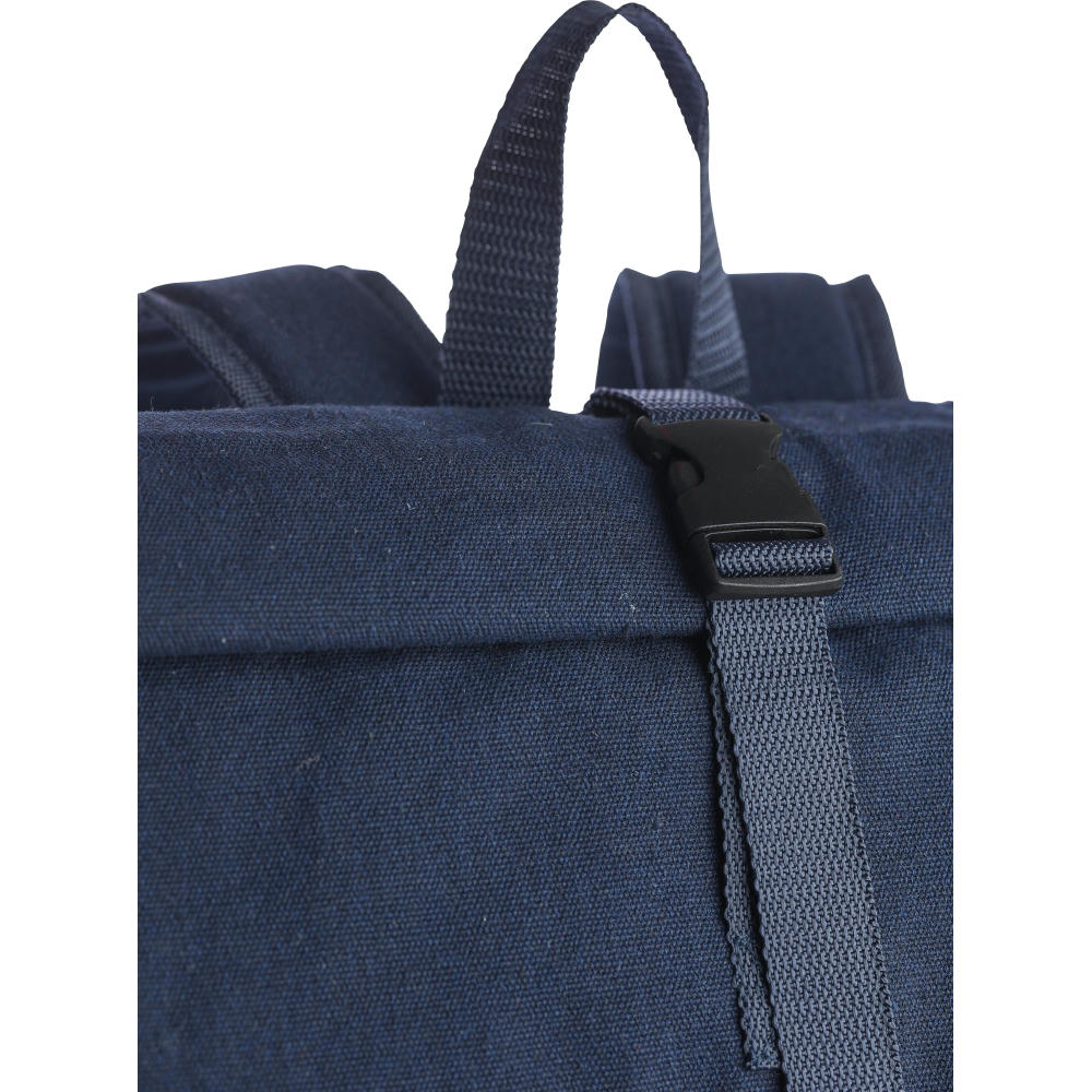 Rolltop-Rucksack Thaddeus aus recyceltem Poly-Baumwollgewebe (330 g/m2) Werbeartikel