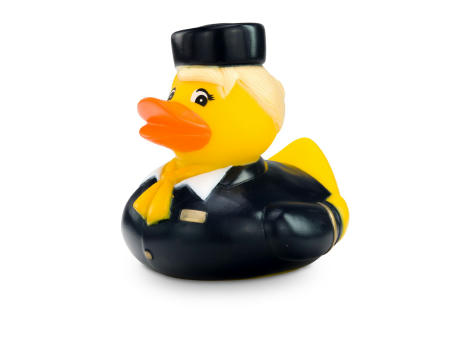 Werbeente Steffi Stewardess mit gelbem Halstuch Werbeartikel