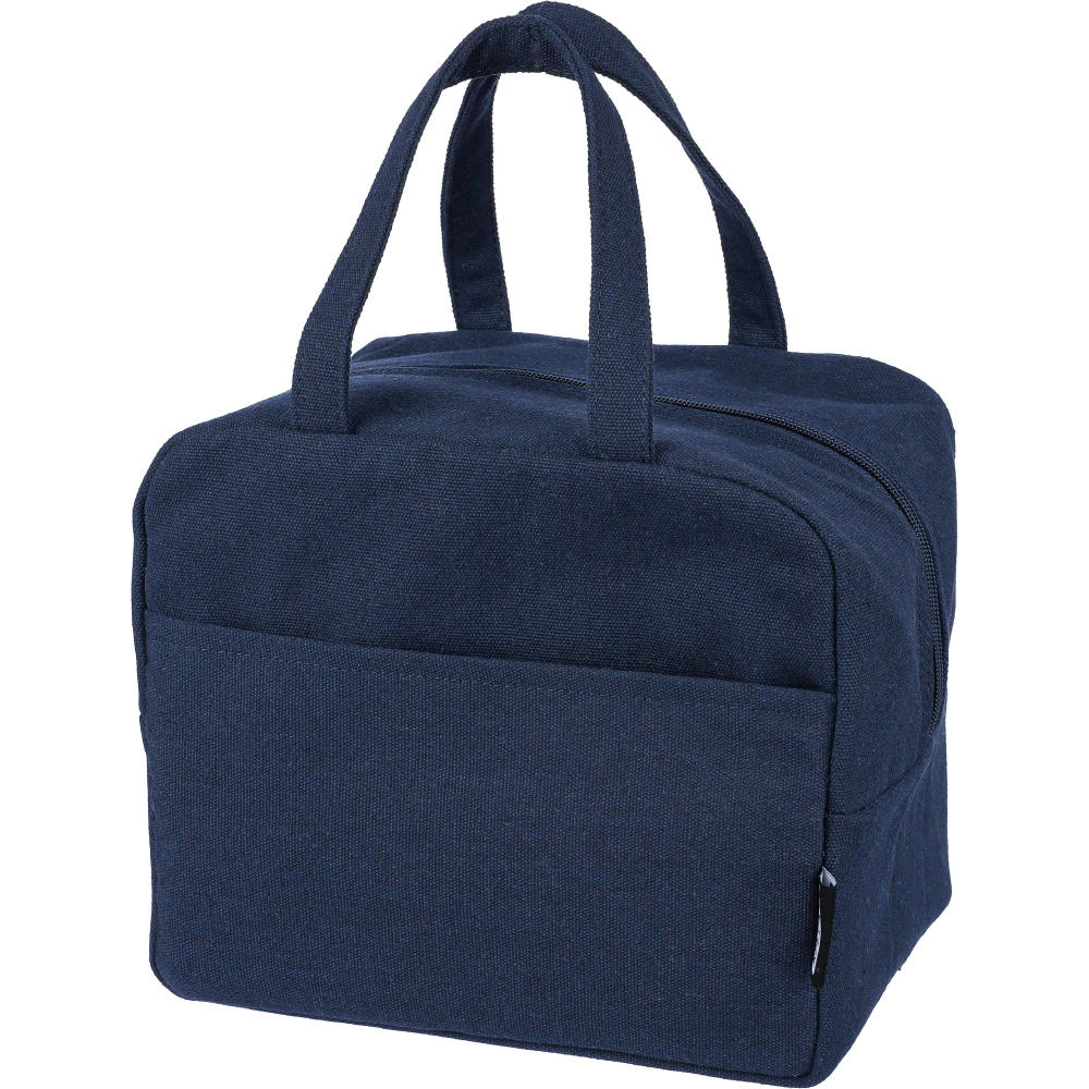 Kühltasche aus recyceltem Poly-Baumwollgewebe (330 g/m2) Elowen Werbeartikel