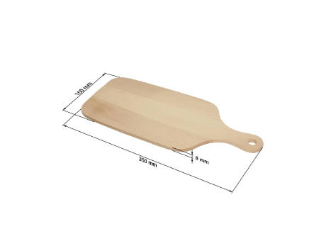 Schneidbrett "Woody" mit Griff Werbeartikel