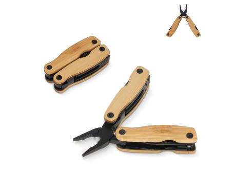 Multi-Tool Bamboo 12 Funktionen Werbeartikel