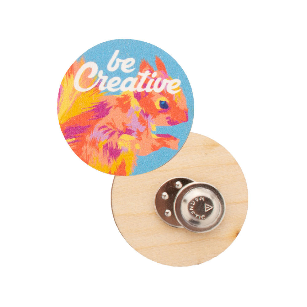 Individueller Anstecker WooBadge Werbeartikel