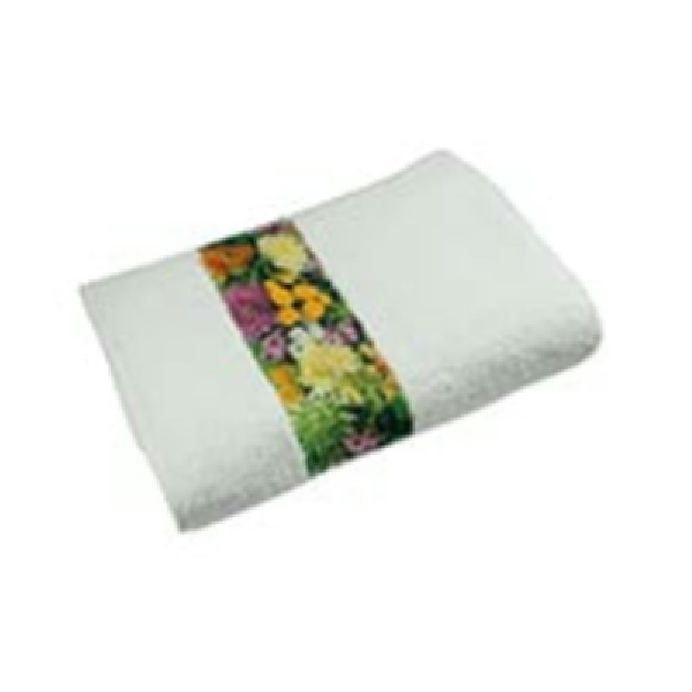 Product image Sophie Muval Badetuch mit Sublimation Band, 140x70 cm, 400 gr/m² Werbeartikel