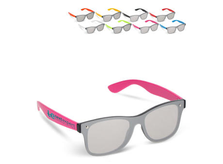Justin R-PC Sonnenbrille mit verspiegelten Uni-Gläsern UV400 bedrucken