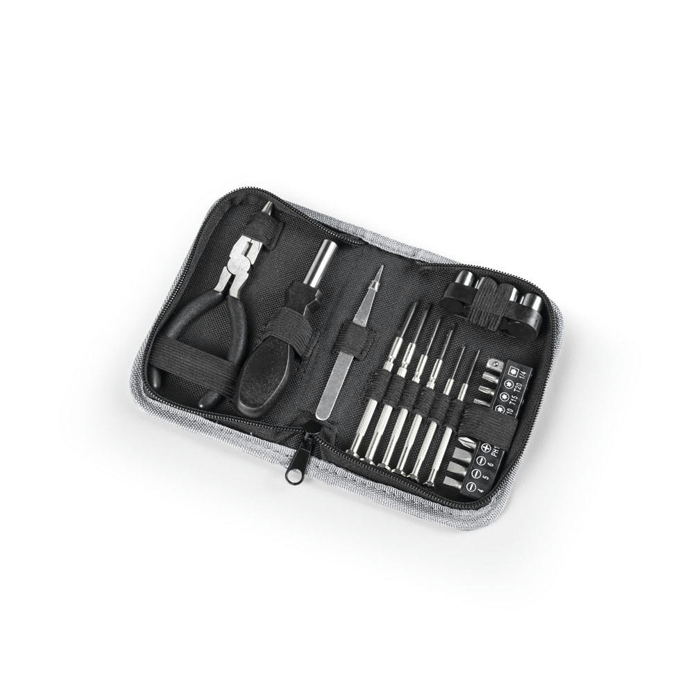 Product image BESSEMER. 24-teiliges Multifunktionswerkzeug-Set aus Kohlenstoffstahl Werbeartikel