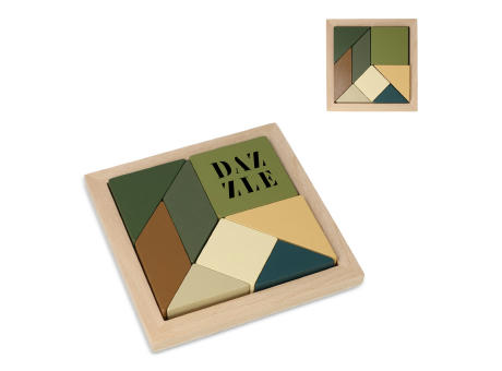 InSideOut Holz-Tangram think IQ puzzle Werbeartikel