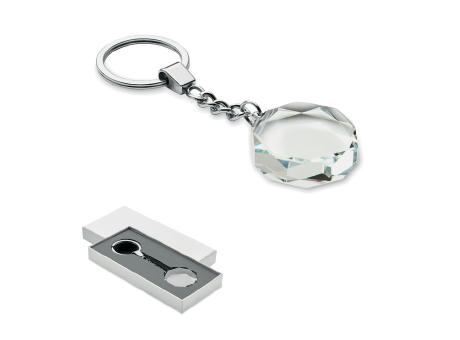 Schlüsselanhänger Glas rund bedrucken