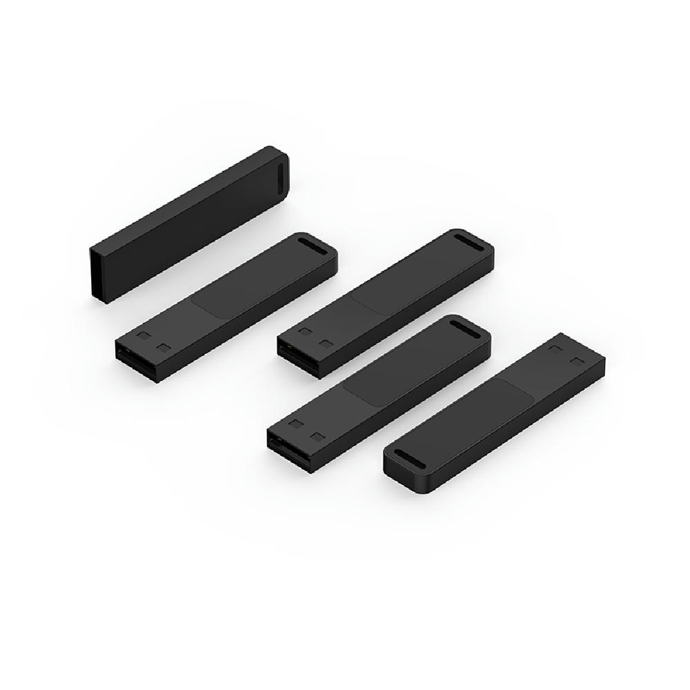 USB-Stick LED 02 USB 2.0 COB   1 GB Schwarz Werbeartikel