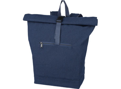 Rolltop-Rucksack Thaddeus aus recyceltem Poly-Baumwollgewebe (330 g/m2) bedrucken