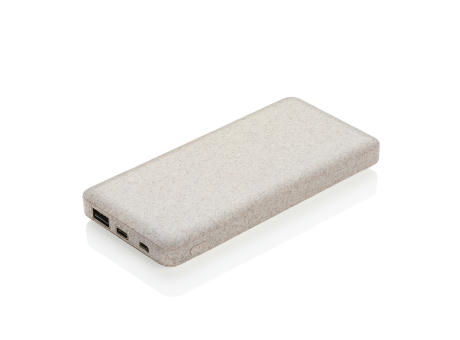 10.000 mAh Weizenstroh Powerbank bedrucken