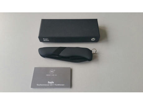 Multifunktions-Taschenmesser "Eagle schwarz" Werbeartikel