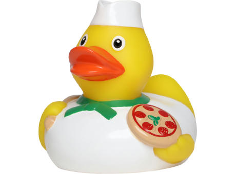 Quietsche-Ente Pizzabäcker Werbeartikel