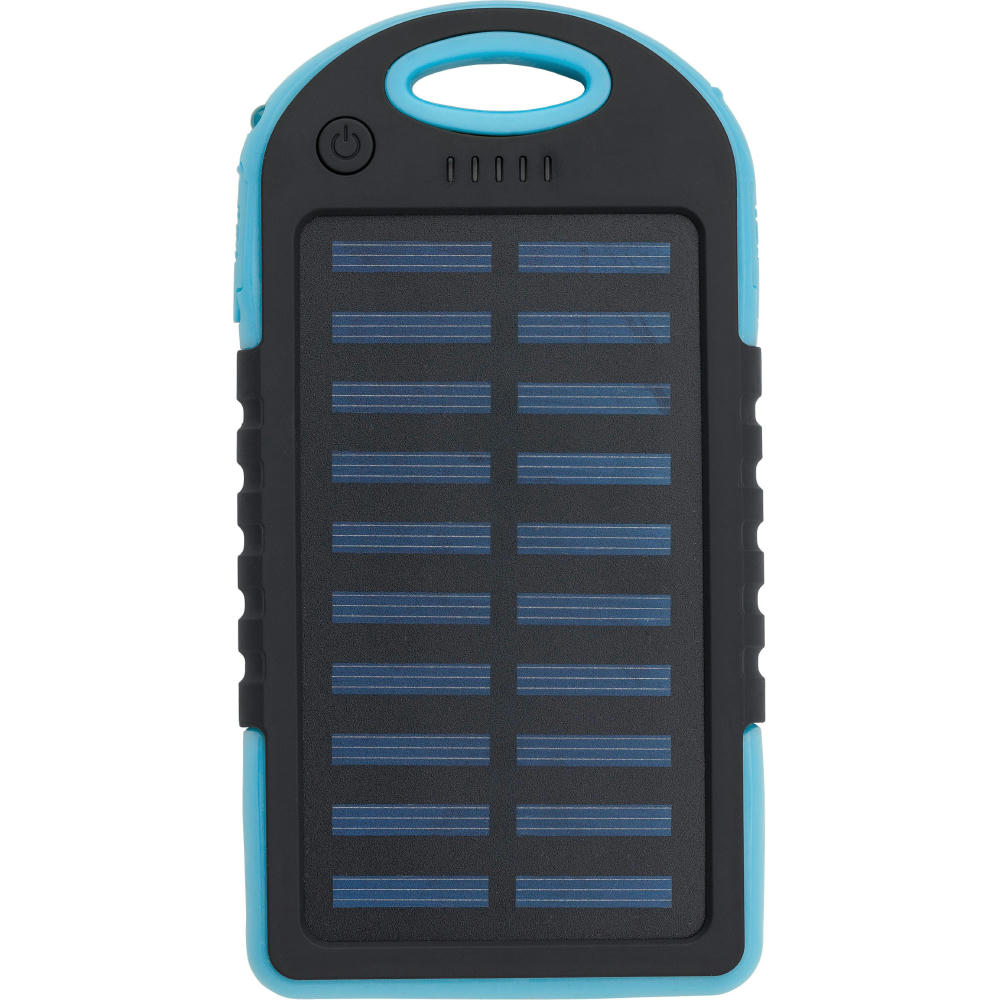 Product image Gummierte ABS Solar-Powerbank Arin Werbeartikel