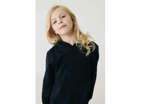 IQONIQ Yengo KidsHoodie mit Seitentaschen aus rec. Baumwolle bedrucken