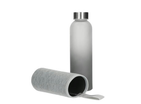 Product image Glasflasche mit Hülle "Iced" 0,45 l bedrucken