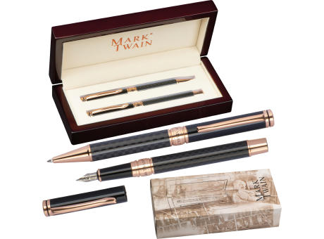 Product image Mark Twain Schreibset in einem Holzetui Werbeartikel